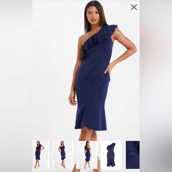 One shoulder ruffle dress - Picture 3 of 6